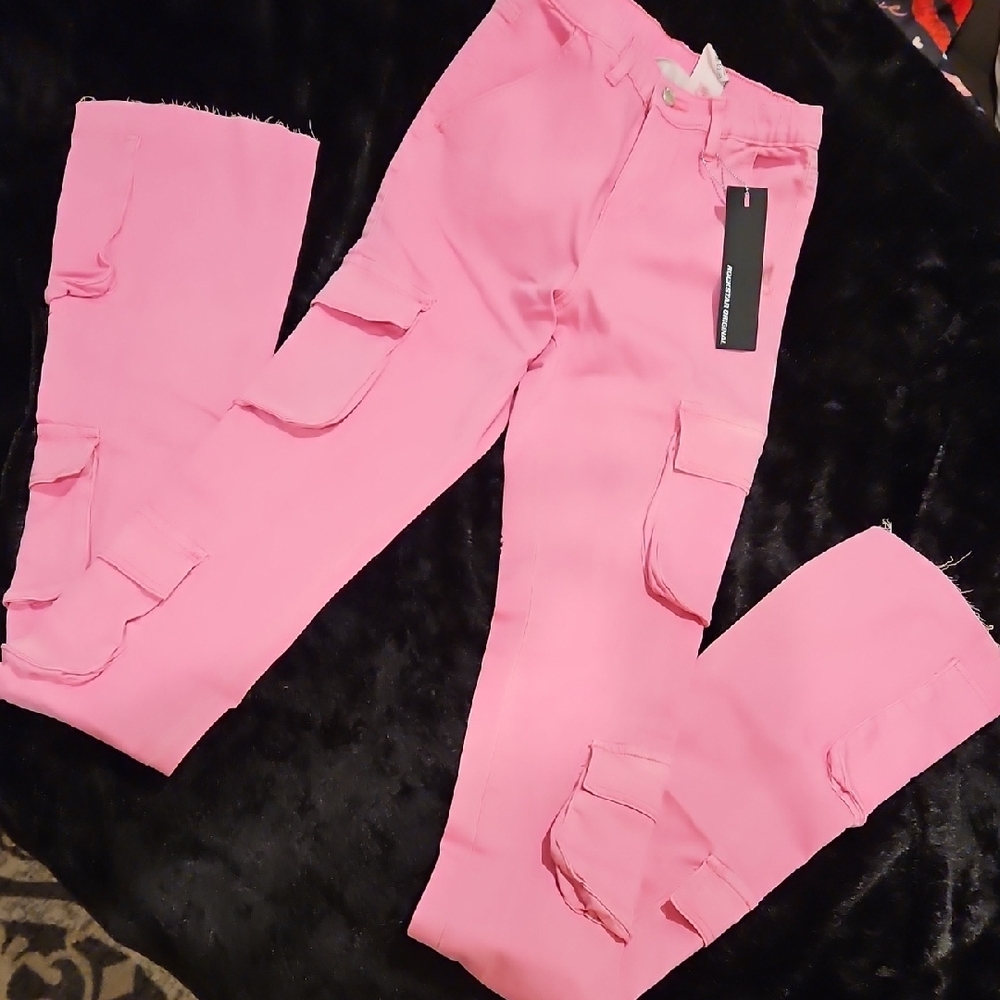Trendy Pink Straight Leg Jeans for Women
